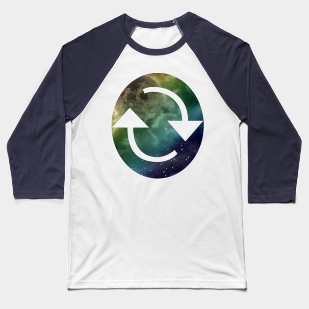 Refreshed Galaxy Baseball T-Shirt by Not Meow Designs 